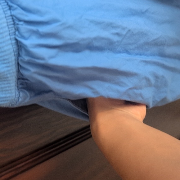 J.Crew Rib High Neck Cutaway Tank Dress Poplin Skirt Blue Size Medium - Picture 7 of 9